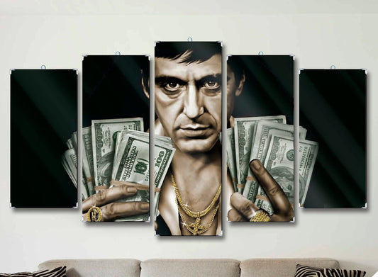 CUADRO TONY MONTANA ( 5 Piezas )